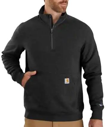 CARHARTT MOCK NECK HALF ZIP SWEATSHIRT